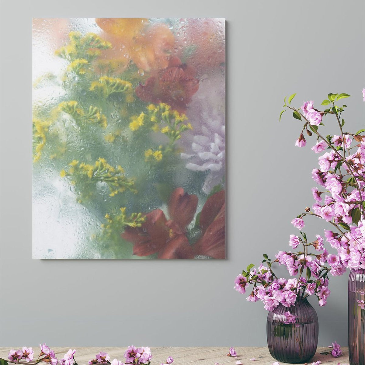After Rain Floral Shadow Canvas Wall Art - 6