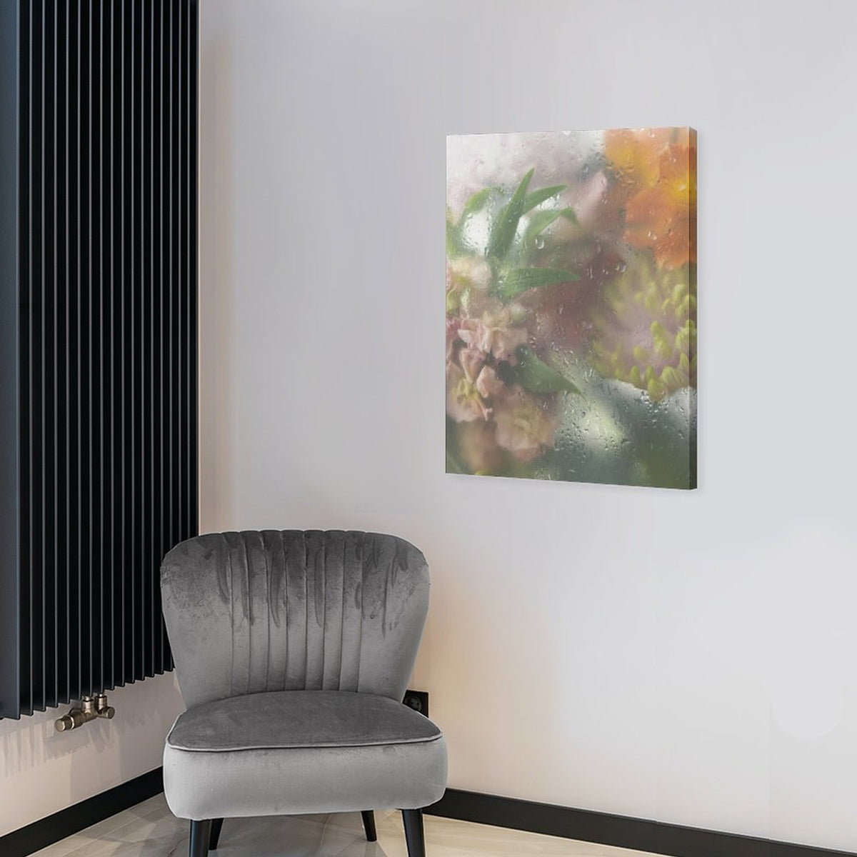 After Rain Floral Shadow Canvas Wall Art - 2