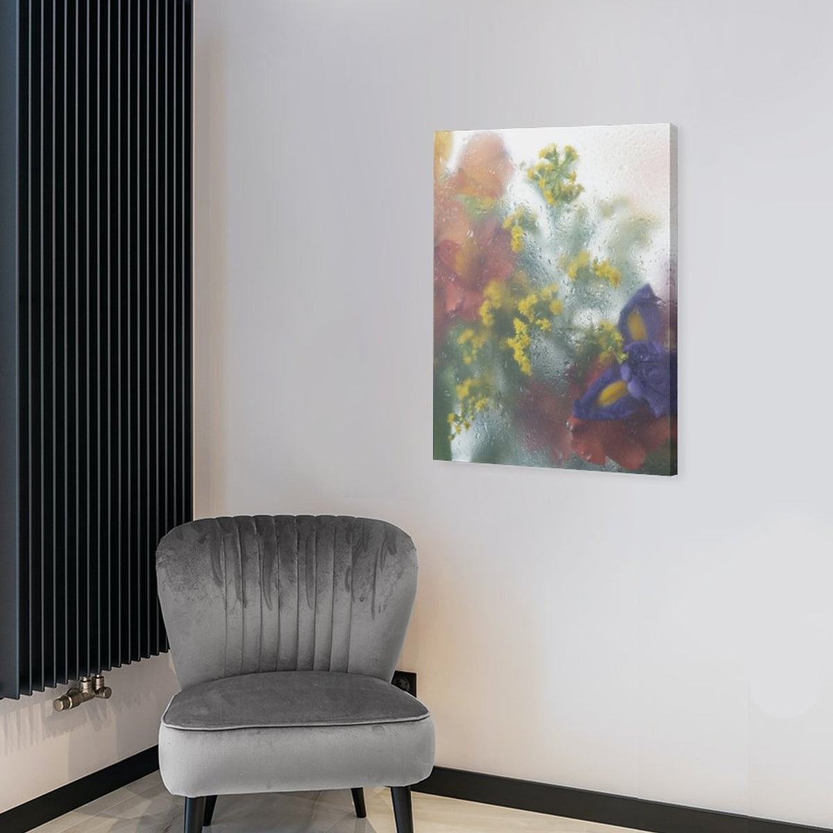 After Rain Floral Shadow Canvas Wall Art - 3