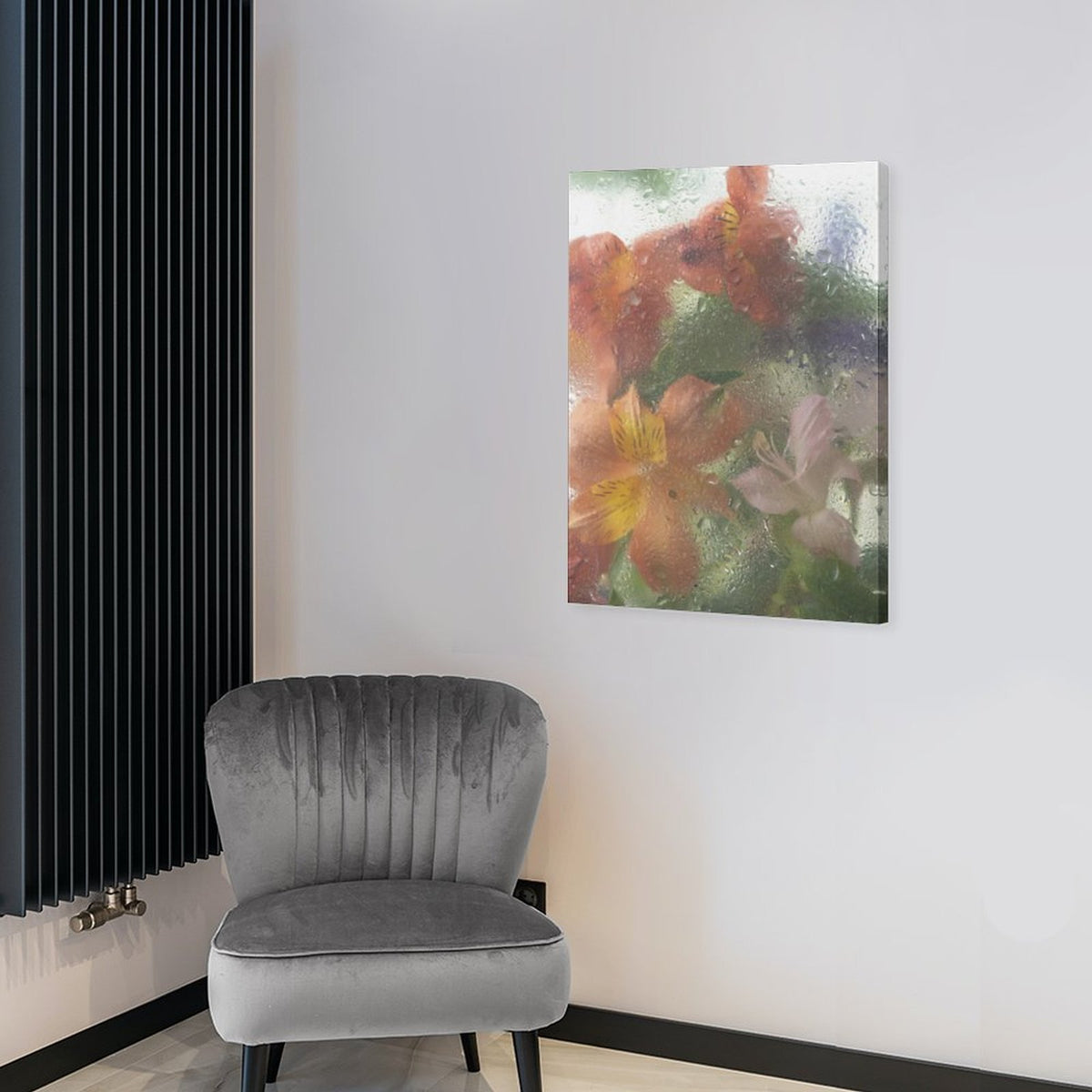 After Rain Floral Shadow Canvas Wall Art - 4