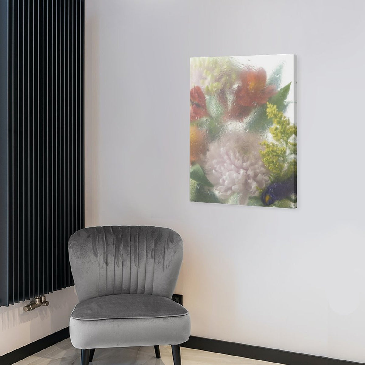 After Rain Floral Shadow Canvas Wall Art - 5