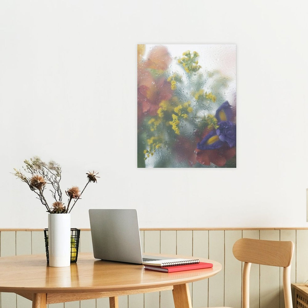After Rain Floral Shadow Canvas Wall Art - 3