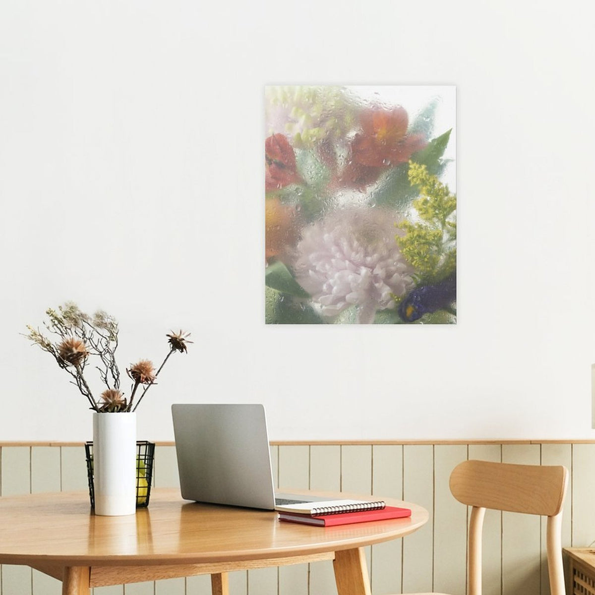 After Rain Floral Shadow Canvas Wall Art - 5