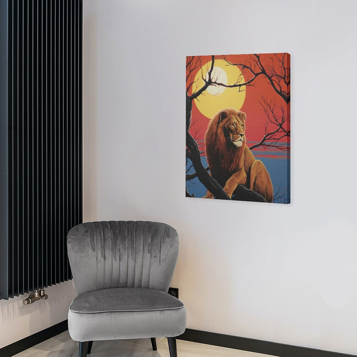 Wild Spirit Lion Canvas Wall Art