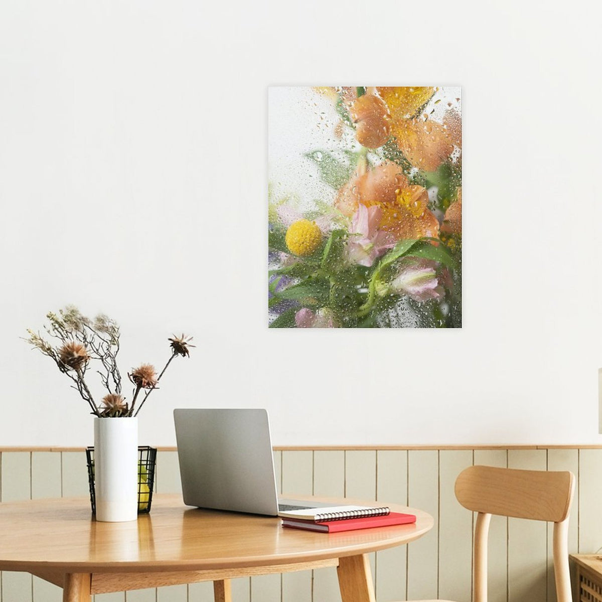 After Rain Floral Shadow Canvas Wall Art - 7