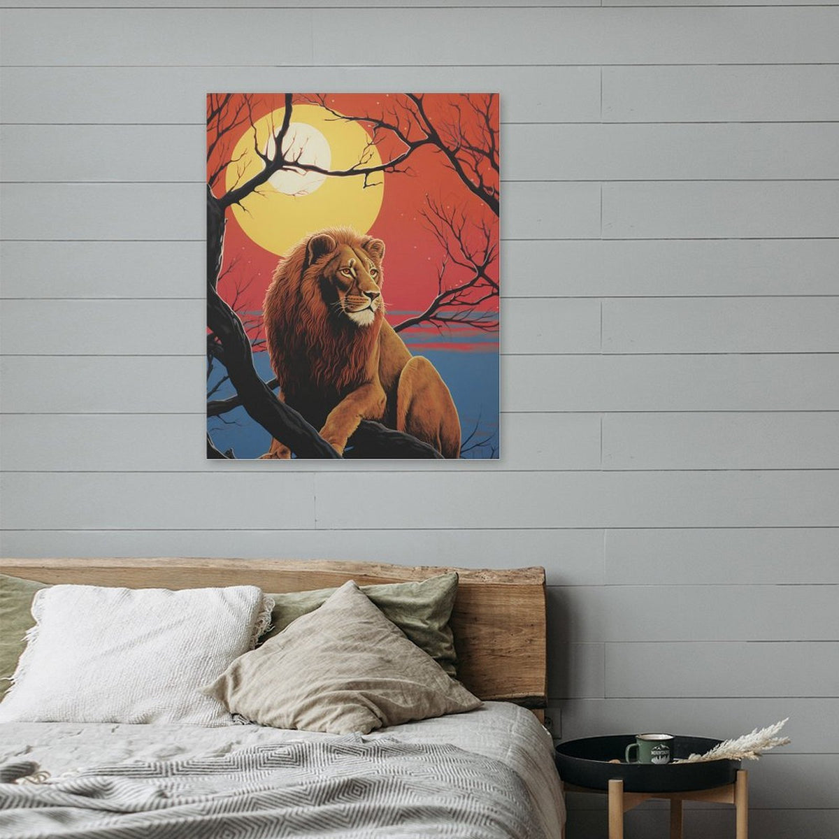 Wild Spirit Lion Canvas Wall Art