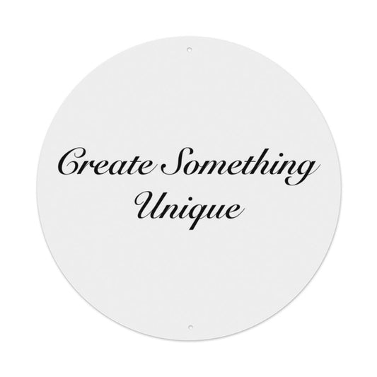 Custom Round Metal Wall Sign – Personalized Aluminum Decorative Art Plaque