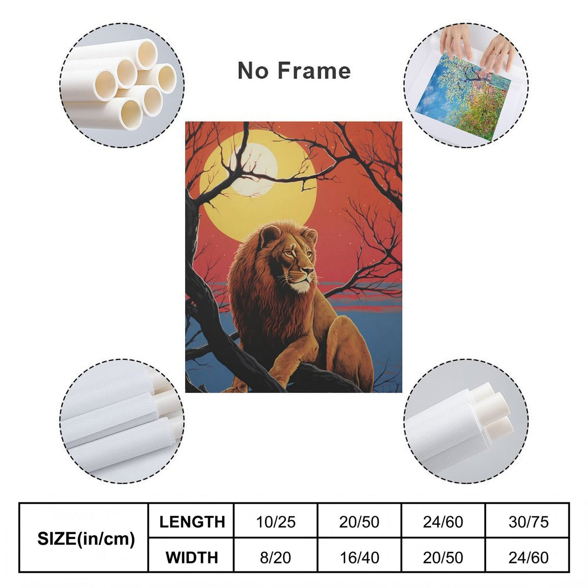 Wild Spirit Lion Canvas Wall Art