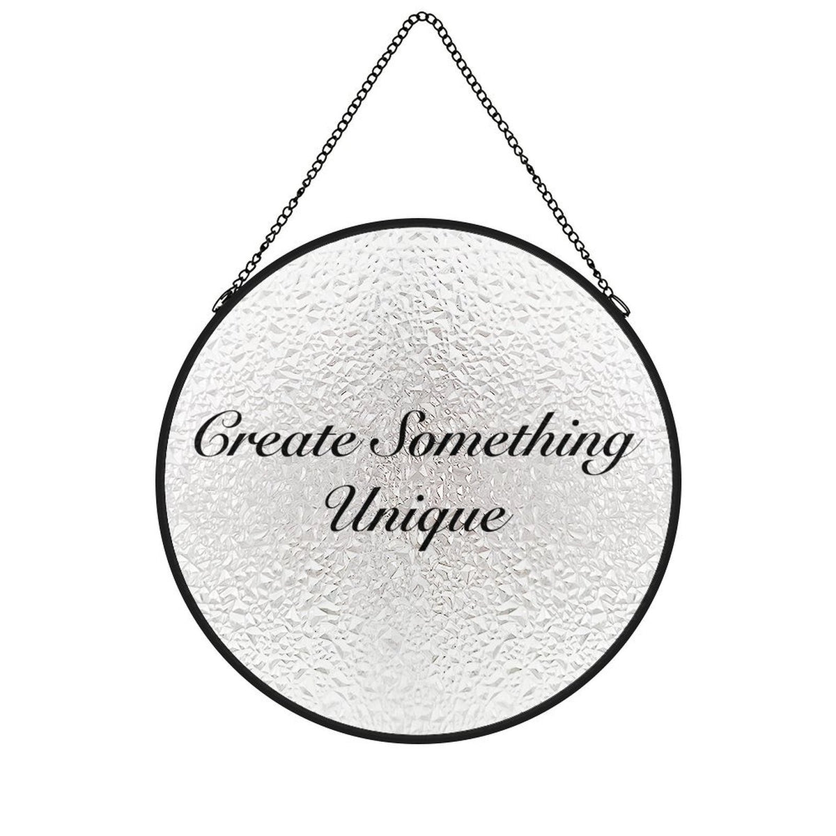 Custom Stained Glass Suncatcher – Personalized Window Hanging Decoration