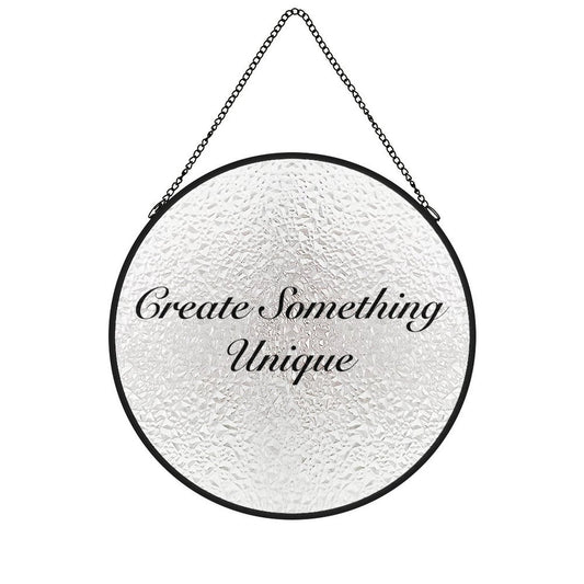 Custom Stained Glass Suncatcher – Personalized Window Hanging Decoration
