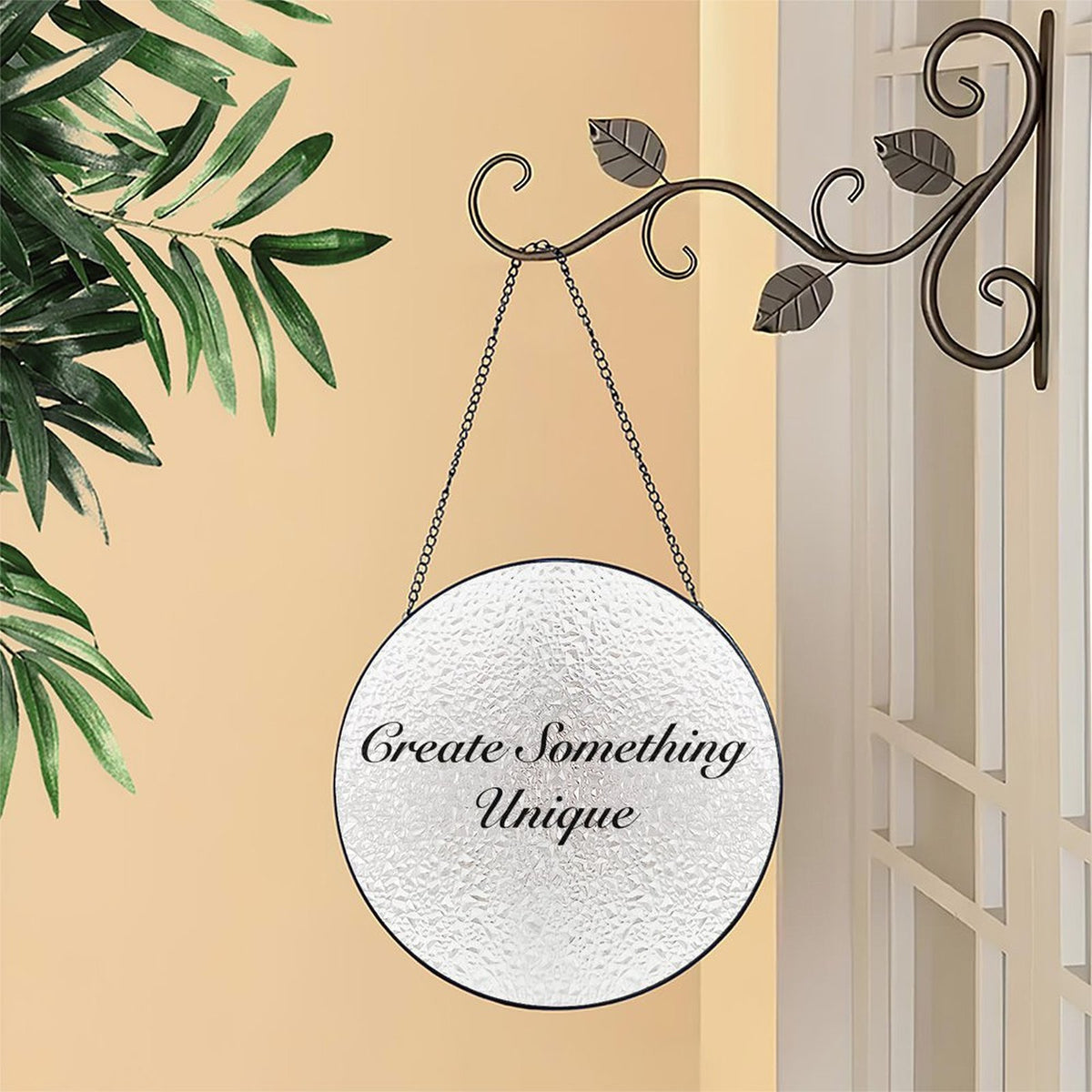 Custom Stained Glass Suncatcher – Personalized Window Hanging Decoration
