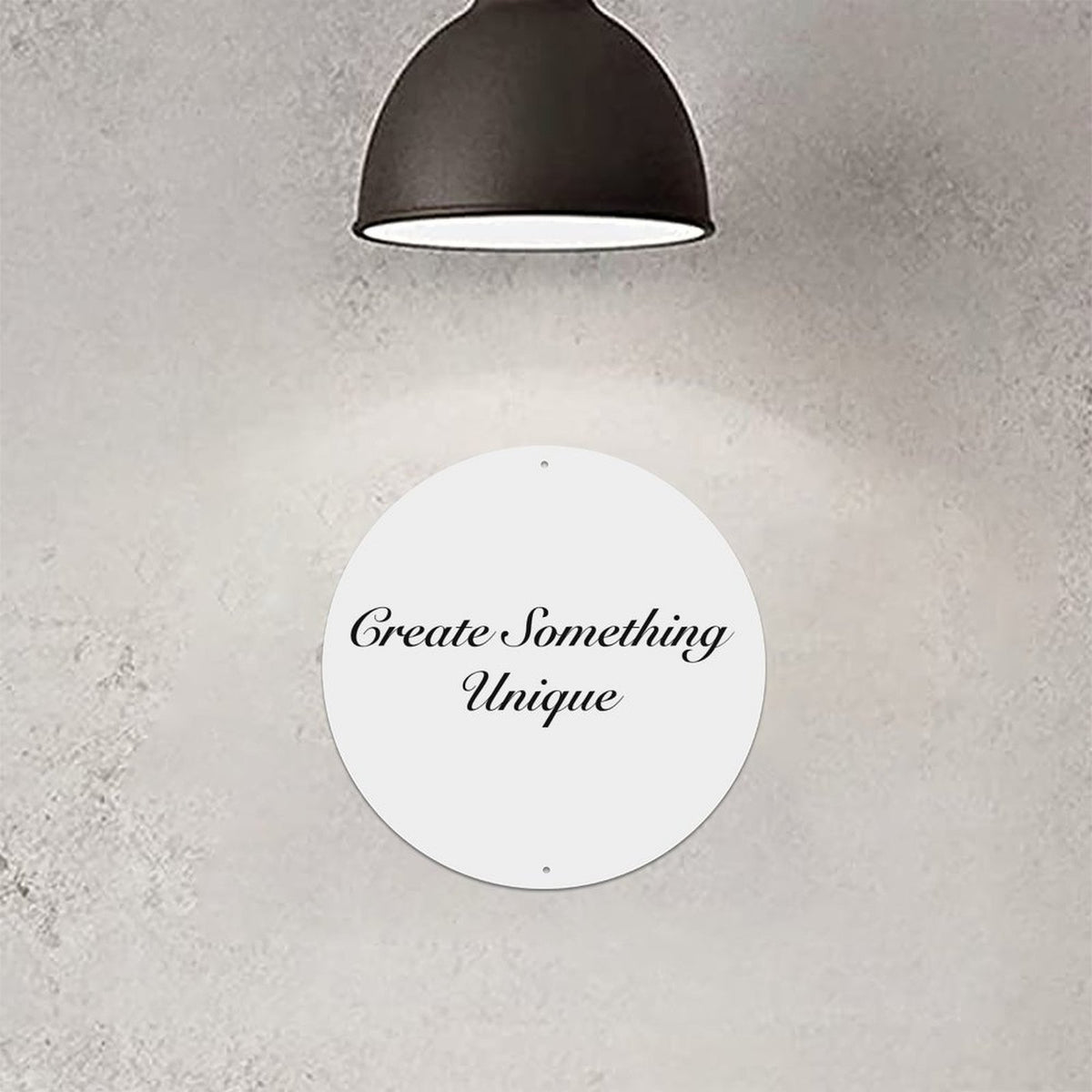 Custom Round Metal Wall Sign – Personalized Aluminum Decorative Art Plaque